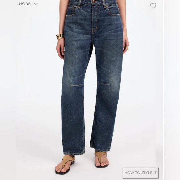 Madewell Darted Barrel Leg Jeans - Picture 2 of 7